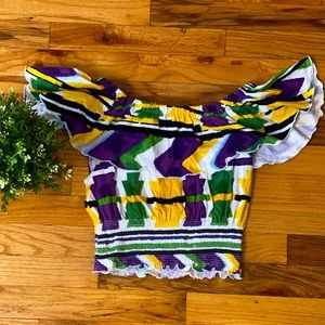 DEREON Multi Color Crop Top